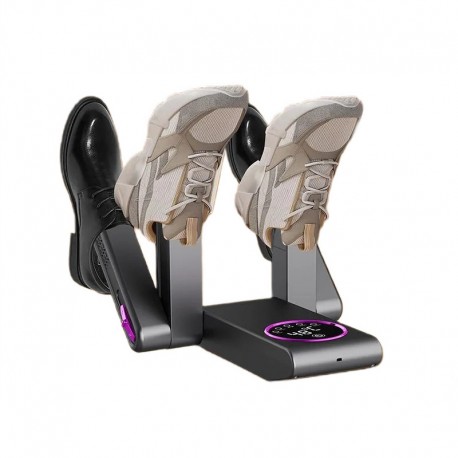 Сушилка для обуви для 2 пары с цифровым дисплеем, серая  оптом