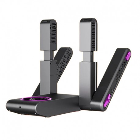 Сушилка для обуви для 2 пары с цифровым дисплеем, серая  оптом-2