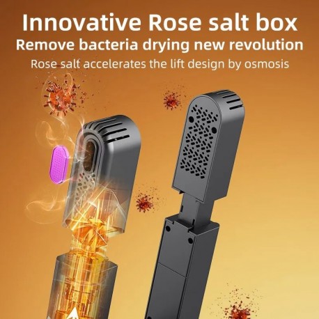 Сушилка для обуви для 2 пары с цифровым дисплеем, серая  оптом-7