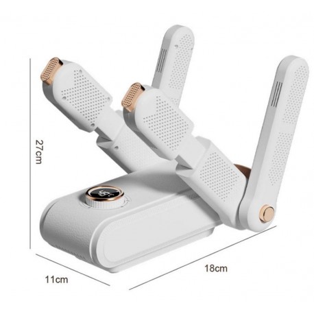 Сушилка для обуви на 2 пары с цифровым дисплеем, белая  оптом-2