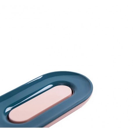 Двухслойная овальная мыльница с сливным отверстием  оптом-4