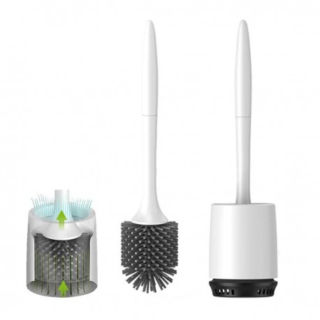 Напольно-настенный ершик для унитаза силиконовый  оптом-1