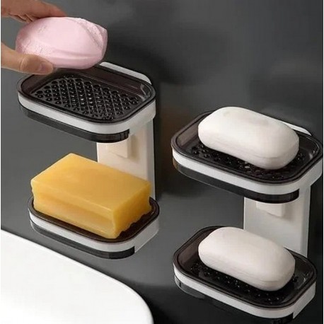 Настенная двойная мыльница для ванной MOUNTED SOAP BOX  оптом-3