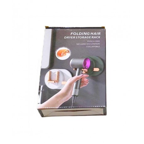 Настенный держатель фена для ванной комнаты на стену складной  оптом-2