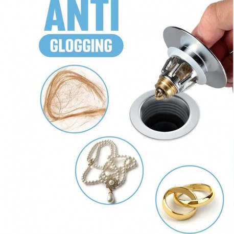 Стопорная сливная крышка для ванной, раковины СМИК BOUNCE CORE от засорения  оптом-3