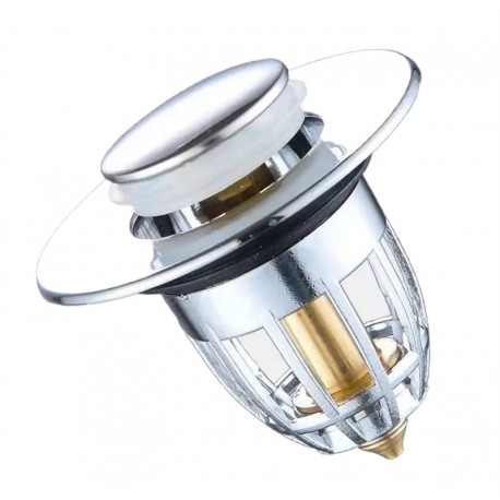 Стопорная сливная крышка для ванной, раковины СМИК BOUNCE CORE от засорения  оптом-7