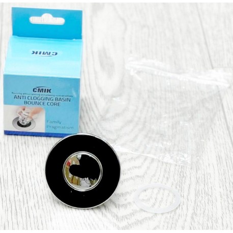 Стопорная сливная крышка для ванной, раковины СМИК BOUNCE CORE от засорения  оптом-8