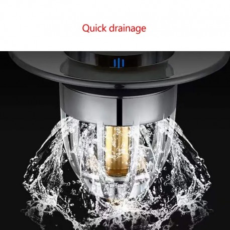 Стопорная сливная крышка для ванной, раковины СМИК BOUNCE CORE от засорения  оптом-6