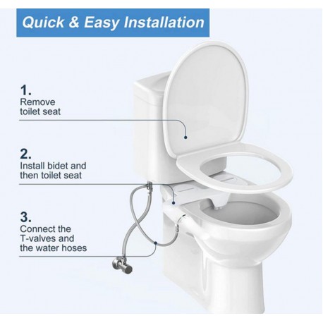 Биде-накладка для унитаза регулируемая  оптом-6