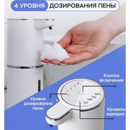 Автоматический сенсорный бесконтактный диспенсер для жидкого мыла  оптом-7