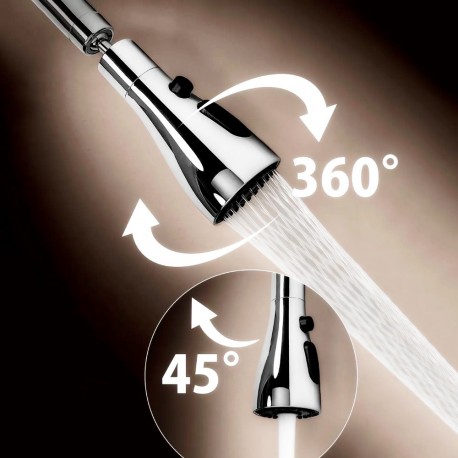 Экономитель воды на кухонный смеситель 3 режима VN05, поворот на 360 градусов  оптом-7