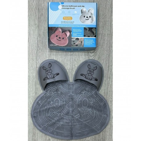 Силиконовый противоскользящий массажный коврик для ванной комнаты  оптом-5