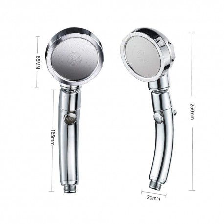 Лейка для душа с тремя режимами, хром  оптом-3