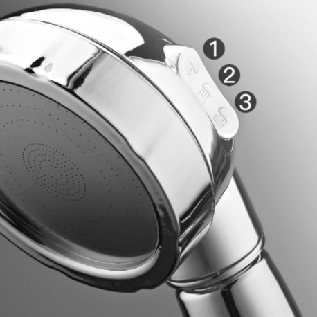 Лейка для душа с тремя режимами, хром  оптом-5