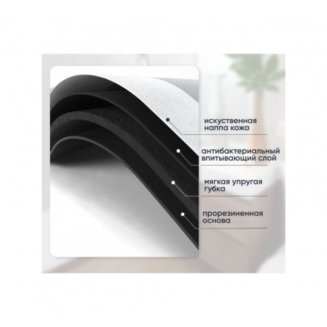 Быстросохнущий противоскользящий коврик для ванной и туалета 40х60 см  оптом-2