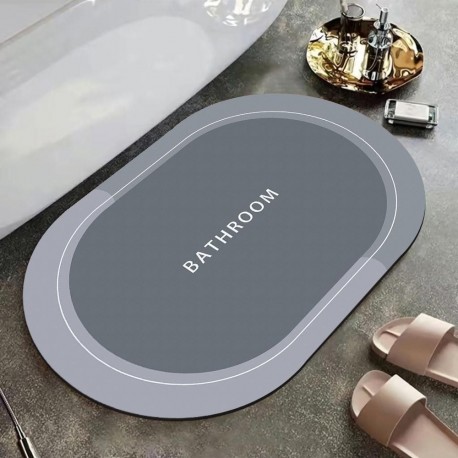 Быстросохнущий противоскользящий коврик для ванной и туалета 40х60 см  оптом-4