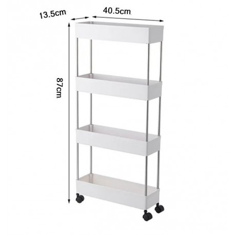 Этажерка для ванной на колесиках Progres Chop 4 секции  оптом-3