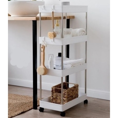 Этажерка для ванной на колесиках Progres Chop 4 секции  оптом-8