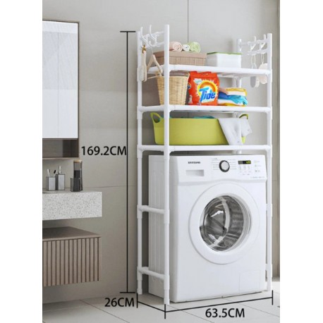 Полка-стеллаж над стиральной машиной, 3 яруса  оптом-5