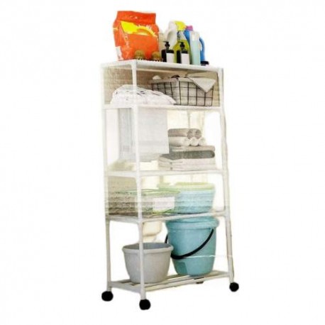 Стеллаж-Полка Bathroom shelf YX9114 для ванной комнаты на колесах 5 полок  оптом