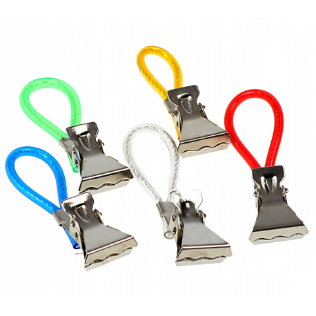 Набор прищепок для полотенец с петелькой на крючки, 5 шт  оптом