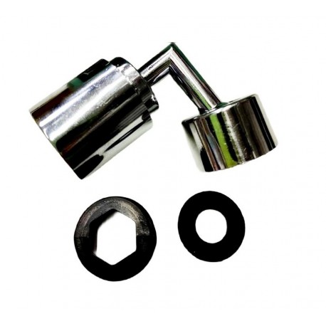 Насадка аэратор на кран с брызговым фильтром выпуск воды на 720 градусов  оптом-1