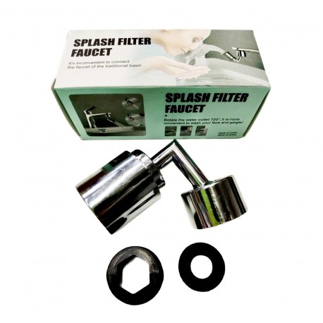 Насадка аэратор на кран с брызговым фильтром выпуск воды на 720 градусов  оптом-2