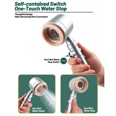 Душевая лейка массажная высокого давления, с фильтром, 5 режимов  оптом-2