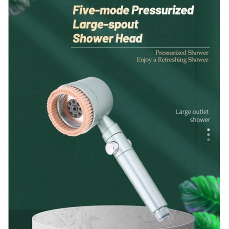 Душевая лейка массажная высокого давления, с фильтром, 5 режимов  оптом-3