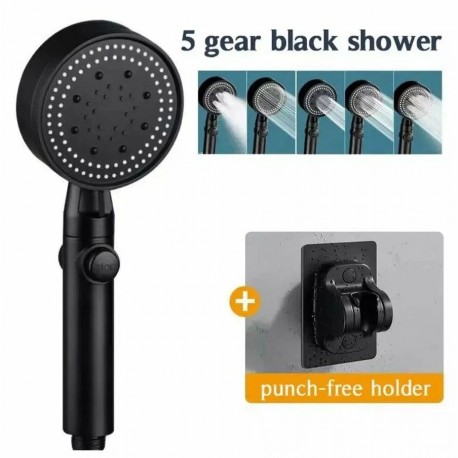 Массажная лейка для душа, с распылителем, 5 режимов  оптом-1