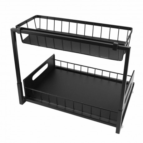 2-ярусный кухонный органайзер для хранения под раковиной-2