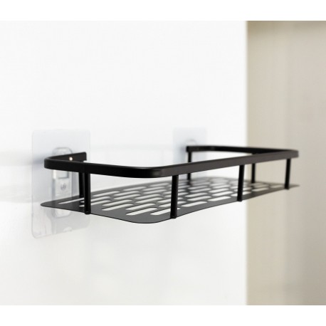 Настенная металлическая полка PUNCH FREE SPACE ALUMINUM для ванной комнаты 1 полка  оптом-2