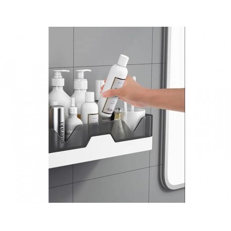 Пластиковая полка самоклеящимся для ванной  оптом-3