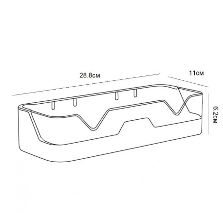 Пластиковая полка самоклеящимся для ванной  оптом-7