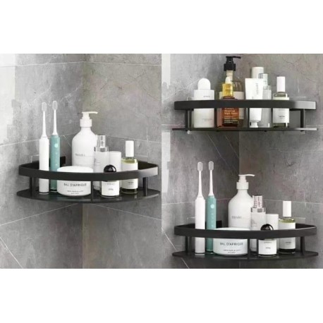 Угловая Двухслойная полка для ванной  оптом-3