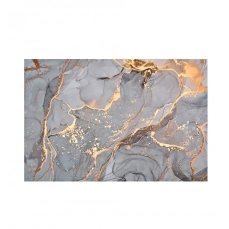 Противоскользящий коврик для ванной 50*80 см, сине-золотой мрамор  оптом-1