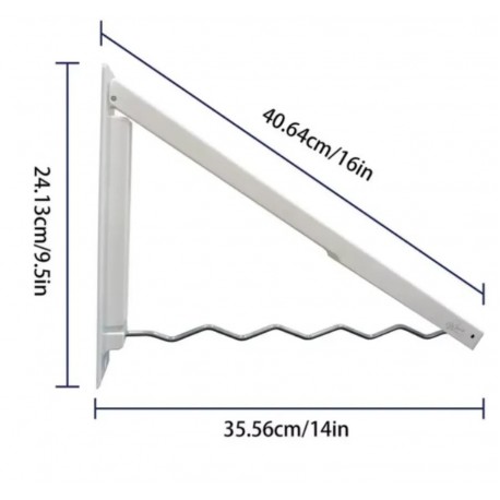 Вешалка-сушилка настенная складная для одежды-3