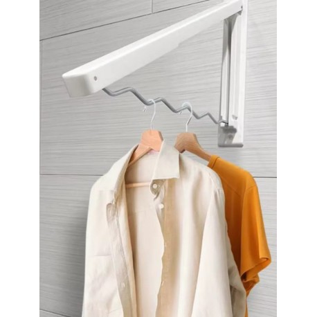 Вешалка-сушилка настенная складная для одежды-4