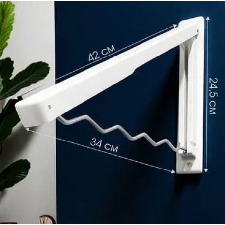 Вешалка-сушилка настенная складная для одежды-5