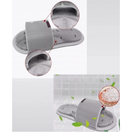 Силиконовый массажный тапок Silicone magic bathroom slippers для ванной, сауны 1 шт  оптом-2