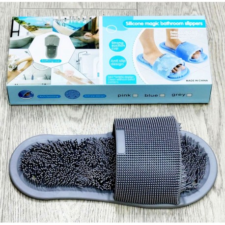 Силиконовый массажный тапок Silicone magic bathroom slippers для ванной, сауны 1 шт  оптом-9