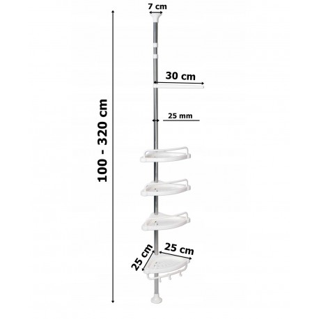 Угловая полка для ванной Multi Corner Shelf  оптом-1
