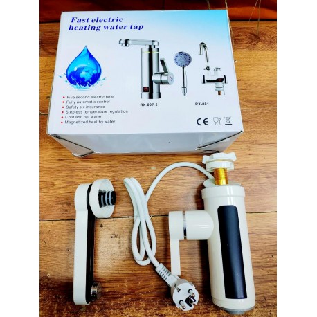 Электрический смеситель с цифровым дисплеем, регулировкой температуры Fast Electric Heating Water Tap  оптом-2