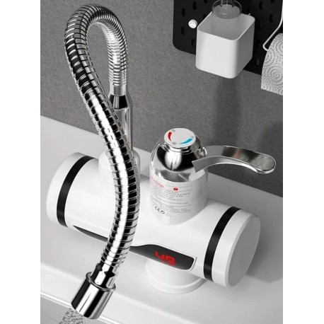 Поточный водонагреватель с гибким шлангом и LED дисплеем-5