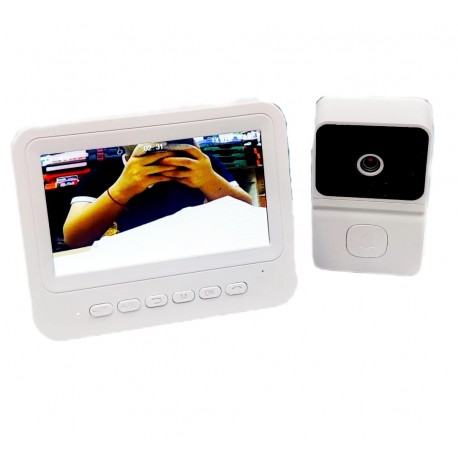 Беспроводной видеодомофон 2-полосный, 4,3-дюймовый IPS-экран