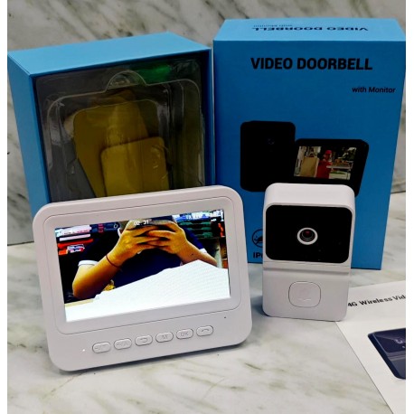 Беспроводной видеодомофон 2-полосный, 4,3-дюймовый IPS-экран-3