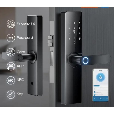 Дверной электронный врезной Smart Замок  оптом-4