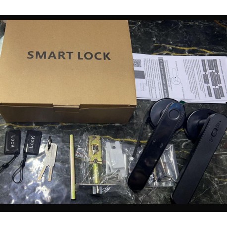 Кодовый дверной смарт-замок с блокировкой по отпечатку пальца и паролем  оптом-7