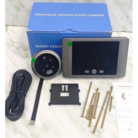 Умный беспроводной дверной видеоглазок с монитором 2,8 дюймов-6