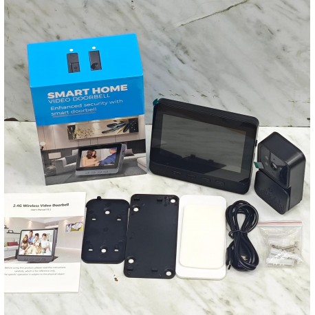 Видеодомофон Doorbell M10, дверной звонок с функцией видеовызова (4.3 дюйма)-3